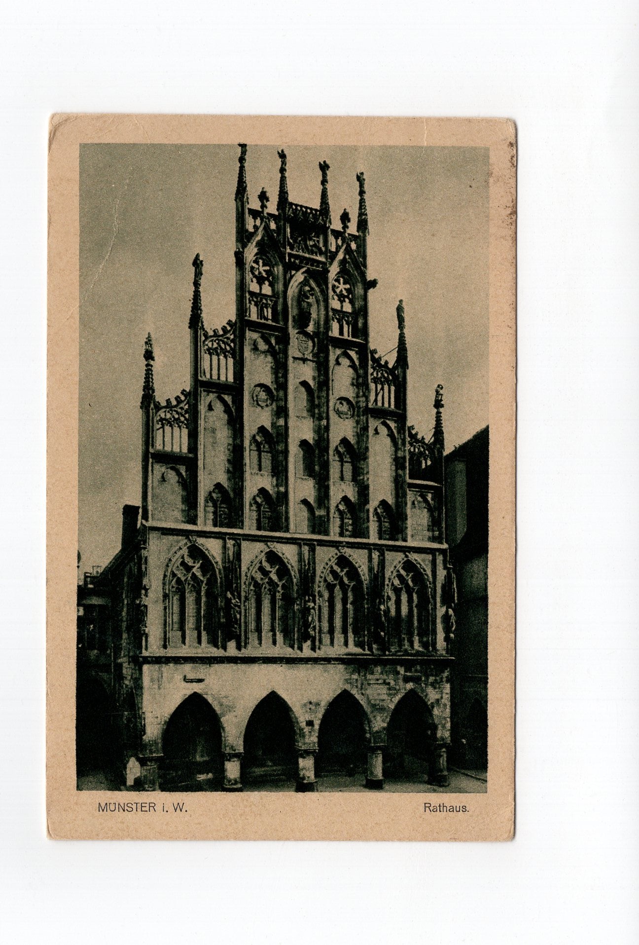 Ansichtskarte Münster in Westfalen / Rathaus