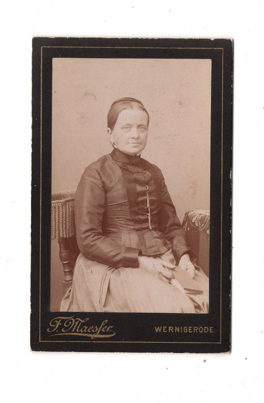 Fotografie Feine Dame - Wernigerode 1880er