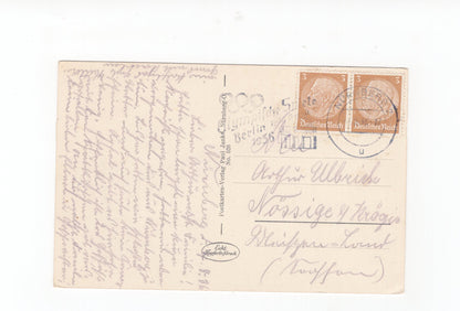 Ansichtskarte Nürnberg / Blick auf Hallertor und Burg - 1936