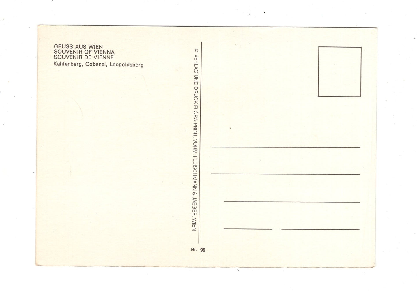 Ansichtskarte Kahlenberg - Cobenzl - Leopoldsberg / Österreich