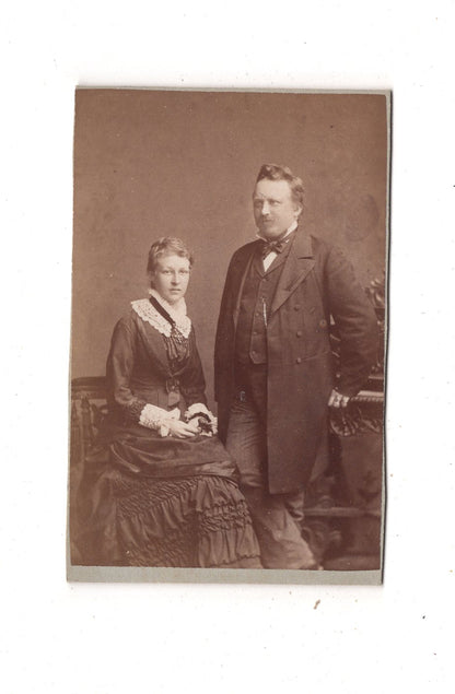 Fotografie Feines Paar - München 1870er / CDV L1-38