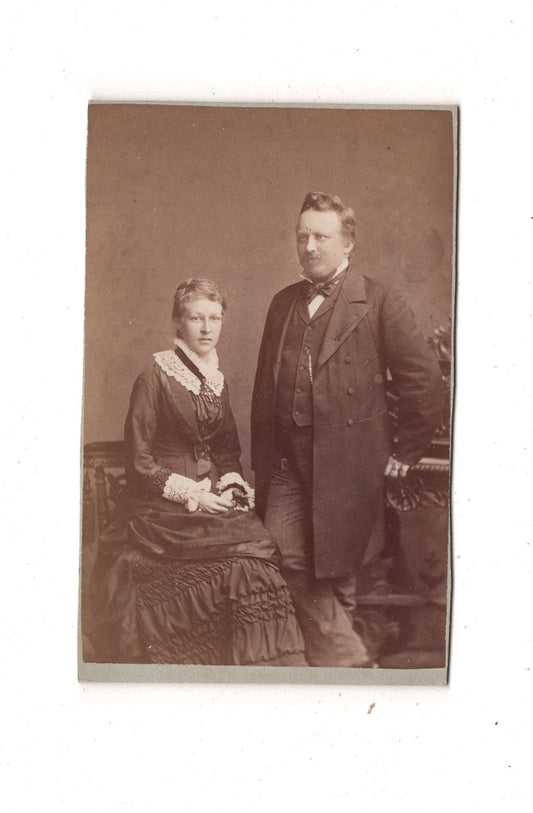 Fotografie Feines Paar - München 1870er / CDV L1-38