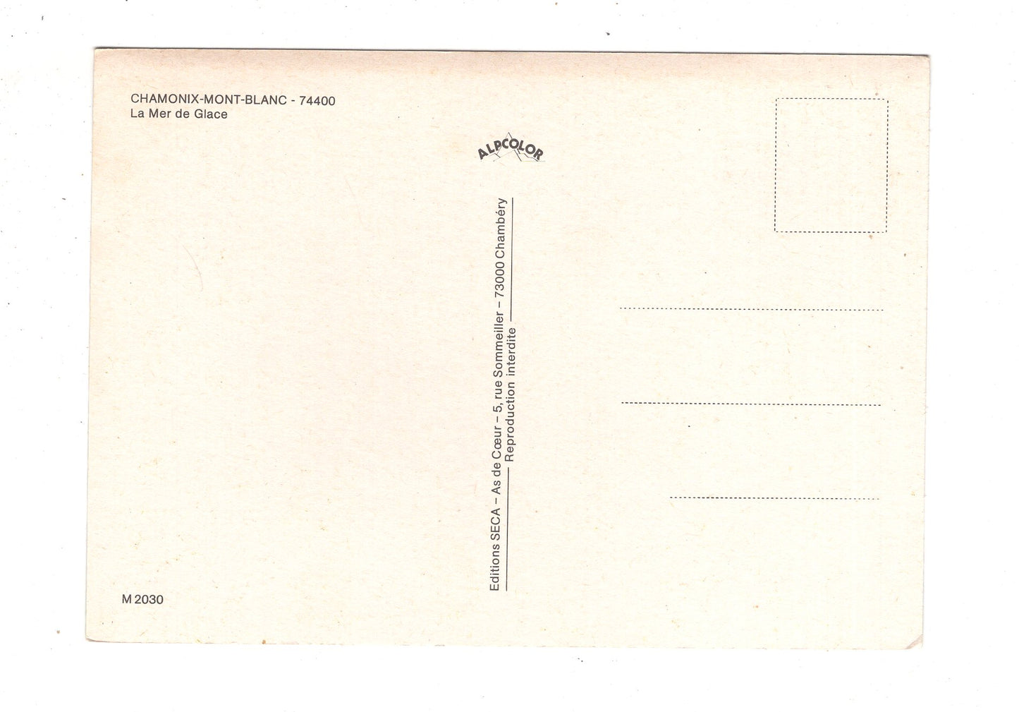 Ansichtskarte Chamonix-Mont-Blanc / Frankreich