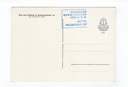 Ansichtskarte Blick vom Feldberg ins Menzenschwander Tal