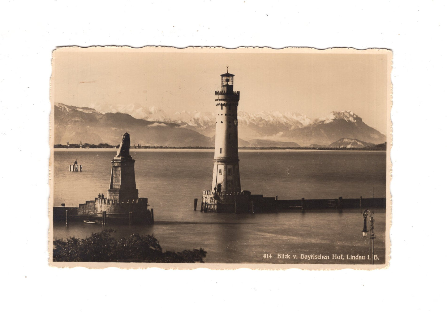 Ansichtskarte Lindau im Bodensee / Blick vom Bayerischen Hof / K1-53