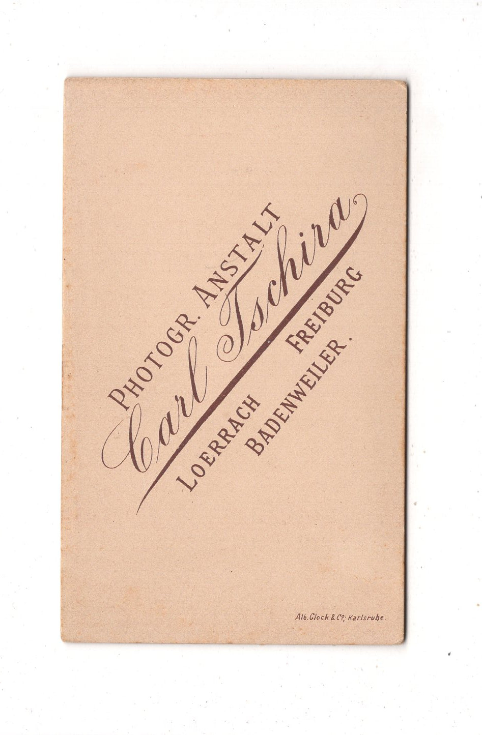 Fotografie Feiner Junge - Lörrach / Freiburg / Badenweiler 1890er / CDV N1-03