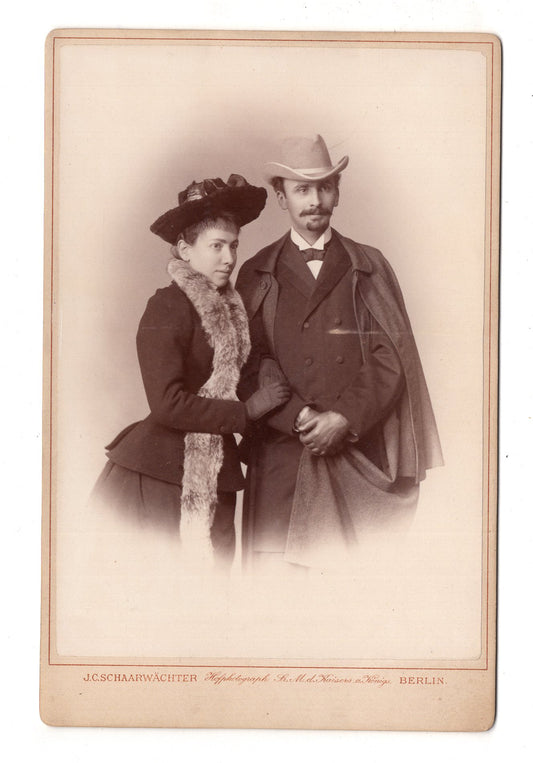 Fotografie Feines Paar - Berlin 1890 / CAB X-27