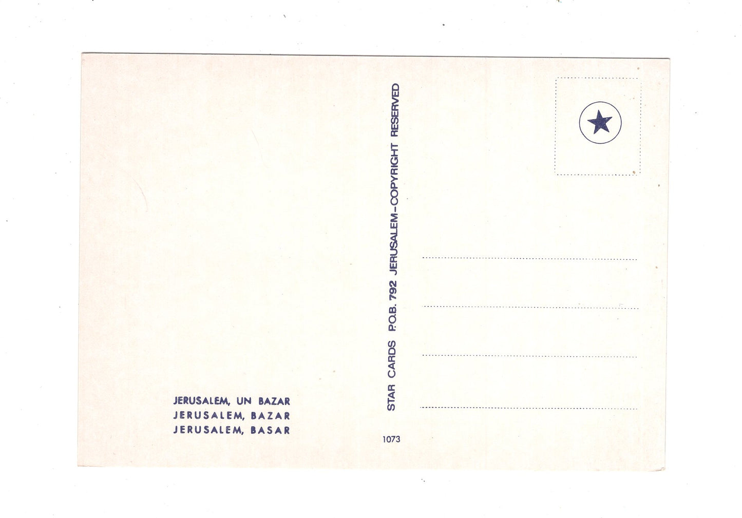 Ansichtskarte Basar / Jerusalem / Israel