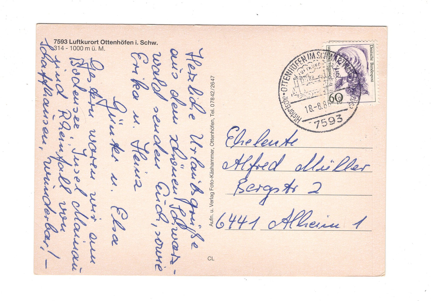 Ansichtskarte Ottenhöfen im Schwarzwald / G1-70