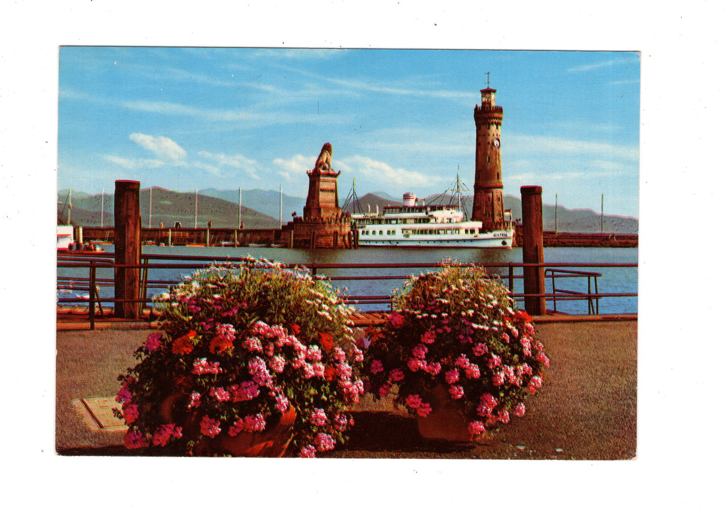 Ansichtskarte Lindau im Bodensee / Hafeneinfahrt / K1-53