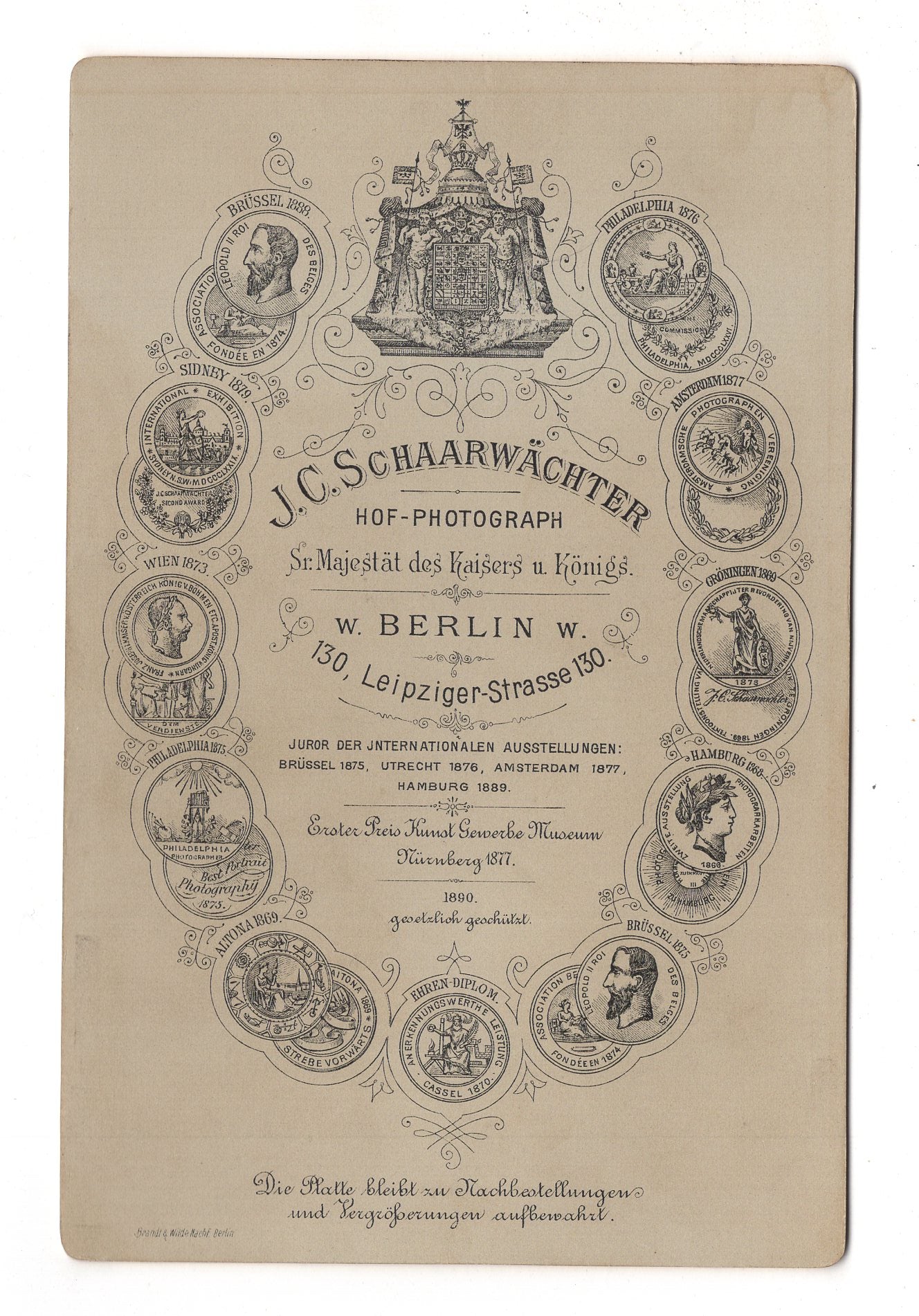 Fotografie Feines Paar - Berlin 1890 / CAB X-27