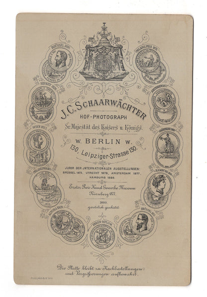 Fotografie Feines Paar - Berlin 1890 / CAB X-27