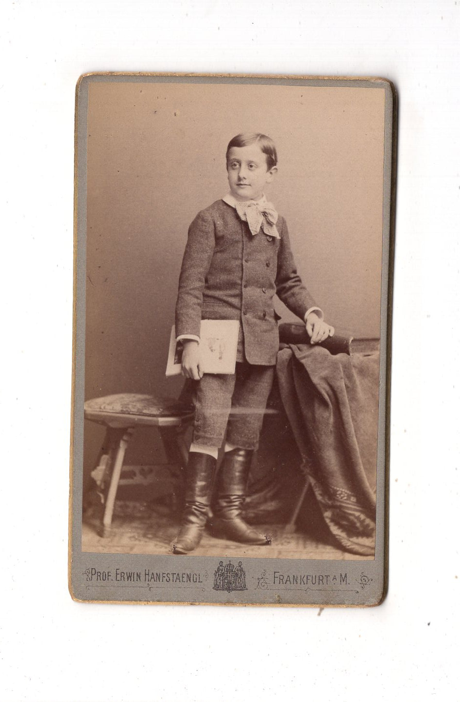 Fotografie Feiner Junge - Frankfurt am Main 1880er / CDV N1-03