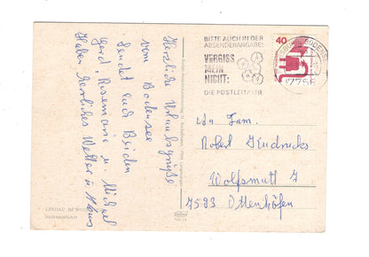 Ansichtskarte Lindau im Bodensee / Hafeneinfahrt / K1-53