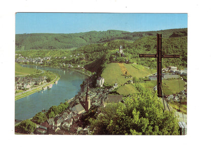Ansichtskarte Cochem an der Mosel mit Pinnerkreuz und Burg / M1-58