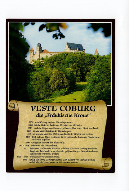 Ansichtskarte Veste Coburg - die Fränkische Krone