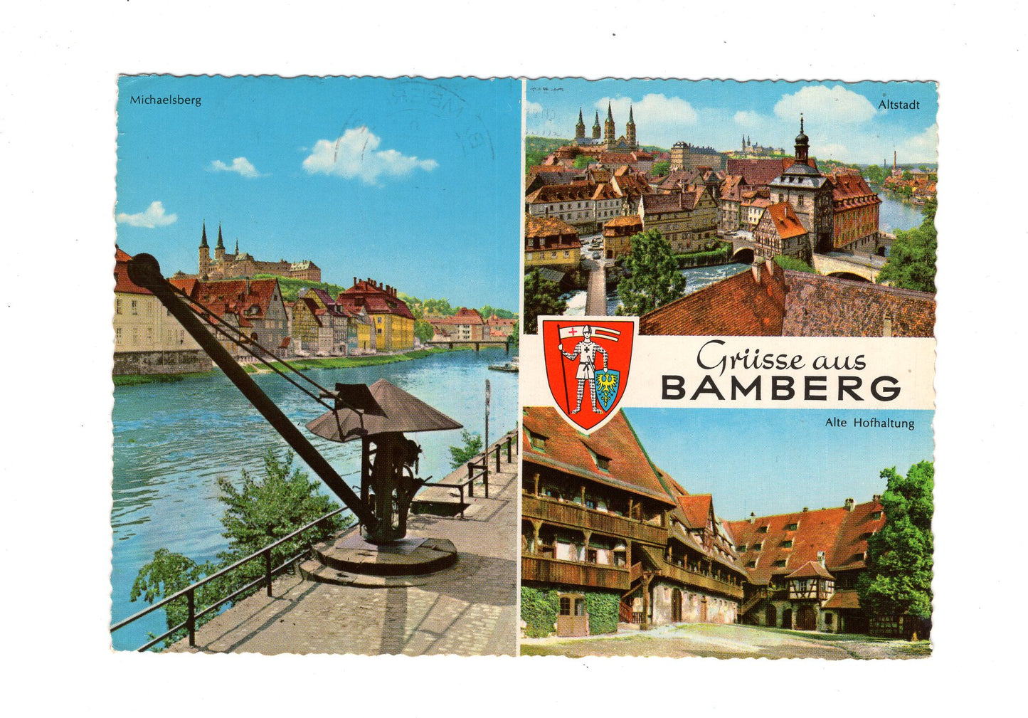 Ansichtskarte Bamberg an der Regnitz / Alte Hofhaltung +++