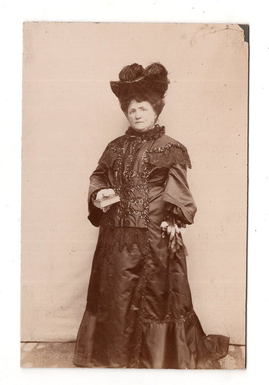 Fotografie Feine Dame - unbekannter Ort 1880er