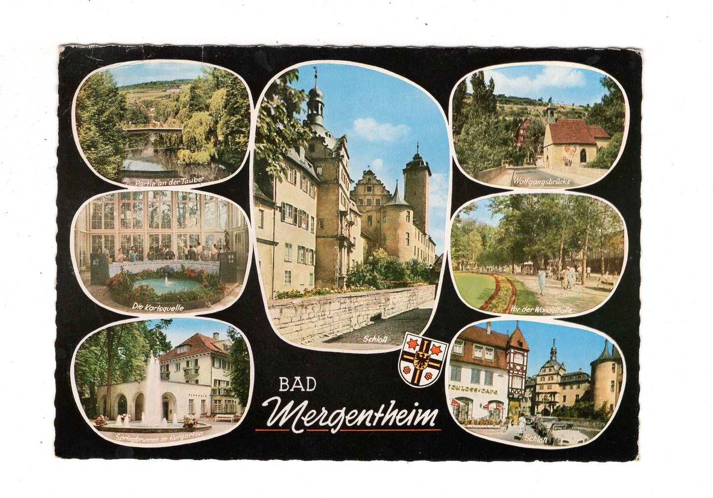 Ansichtskarte Bad Mergentheim / Schloss / Karlsquelle +++ / J1-60