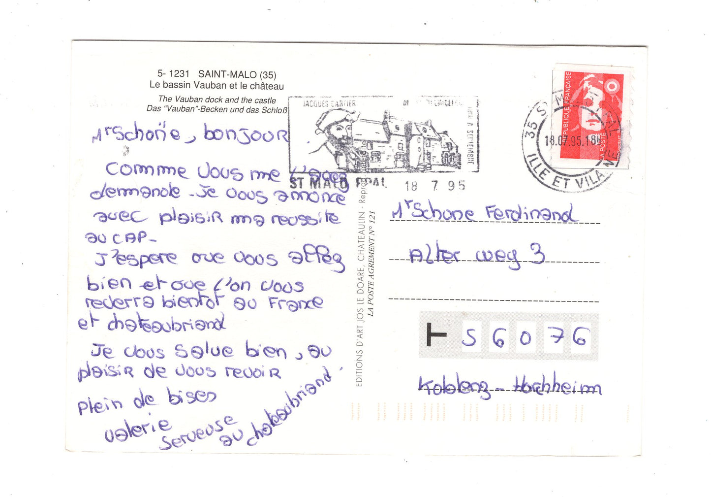 Ansichtskarte Saint-Malo / Cite Corsaire / Frankreich