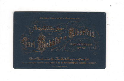 Fotografie Feines Paar - Elberfeld 1880er / CDV L1-38