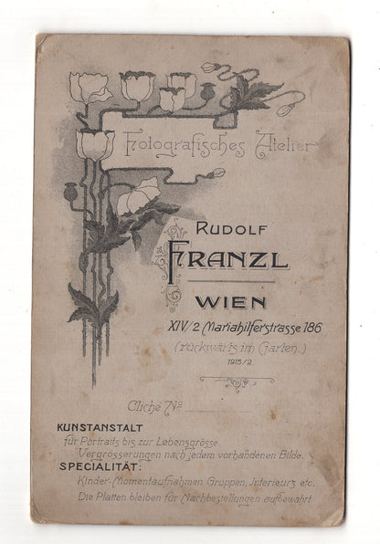 Fotografie Schönes Familienbild - Wien 1915