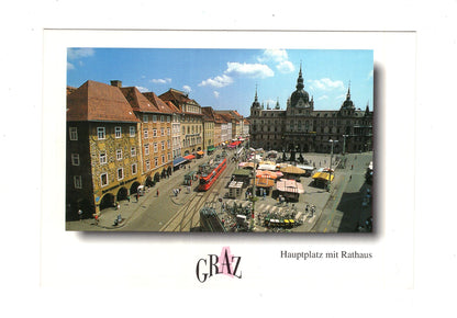Ansichtskarte Graz / Hauptplatz mit Rathaus / Steiermark / Österreich