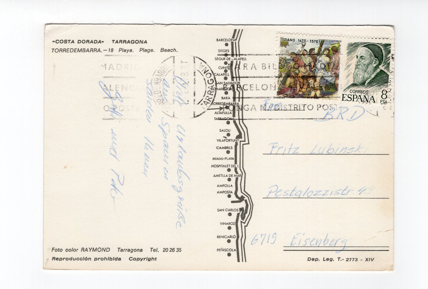 Ansichtskarte Torredembarra / Costa Dorada / Spanien