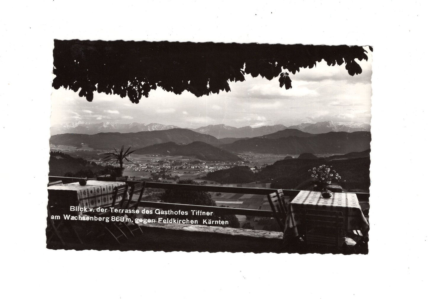 Ansichtskarte Blick vom Gasthof Tiffner gegen Feldkirchen / Kärnten / Österreich
