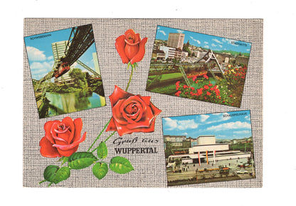 Ansichtskarte Wuppertal / Schwebebahn / Schauspielhaus +++