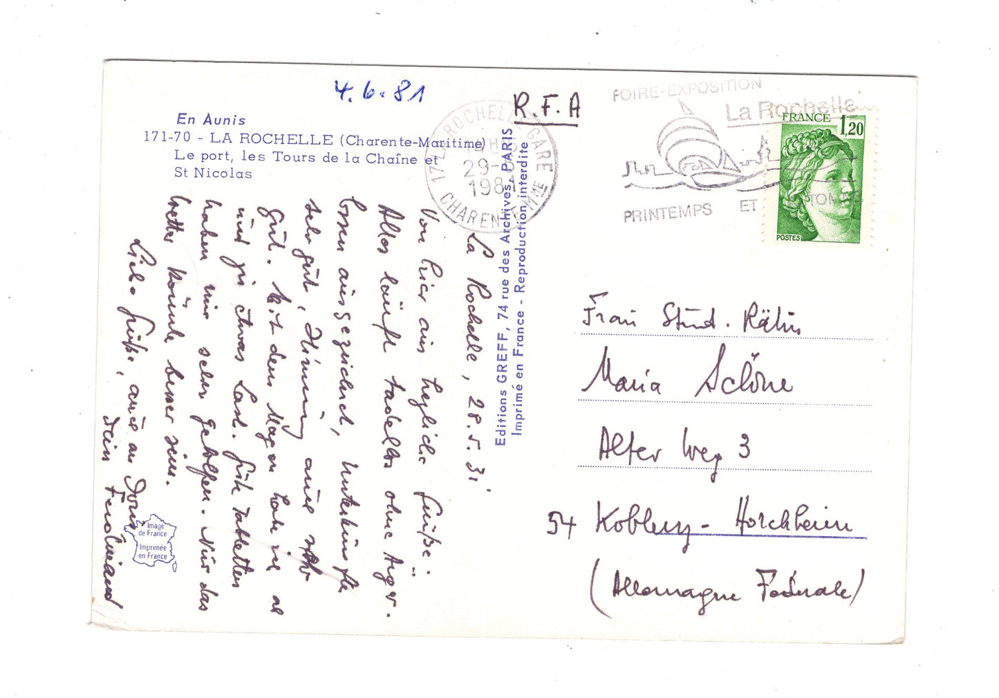 Ansichtskarte La Rochelle / Le port / Frankreich