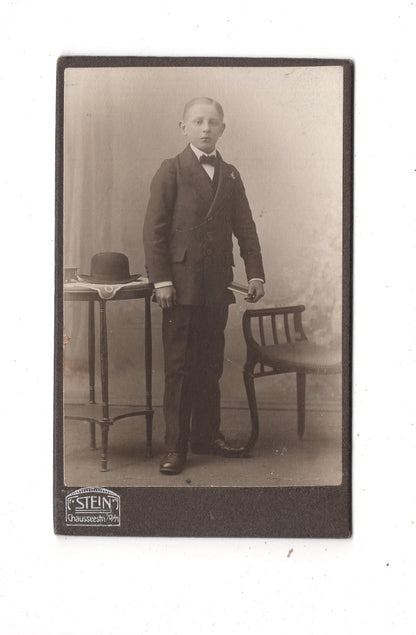 Fotografie Feiner Junge - Berlin 1900er / CDV N1-03