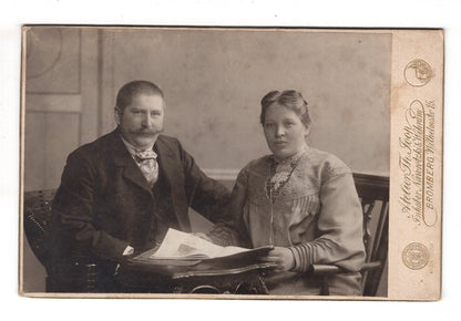 Fotografie Feines Paar - Bromberg Bydgoszcz 1900er / CAB X-28