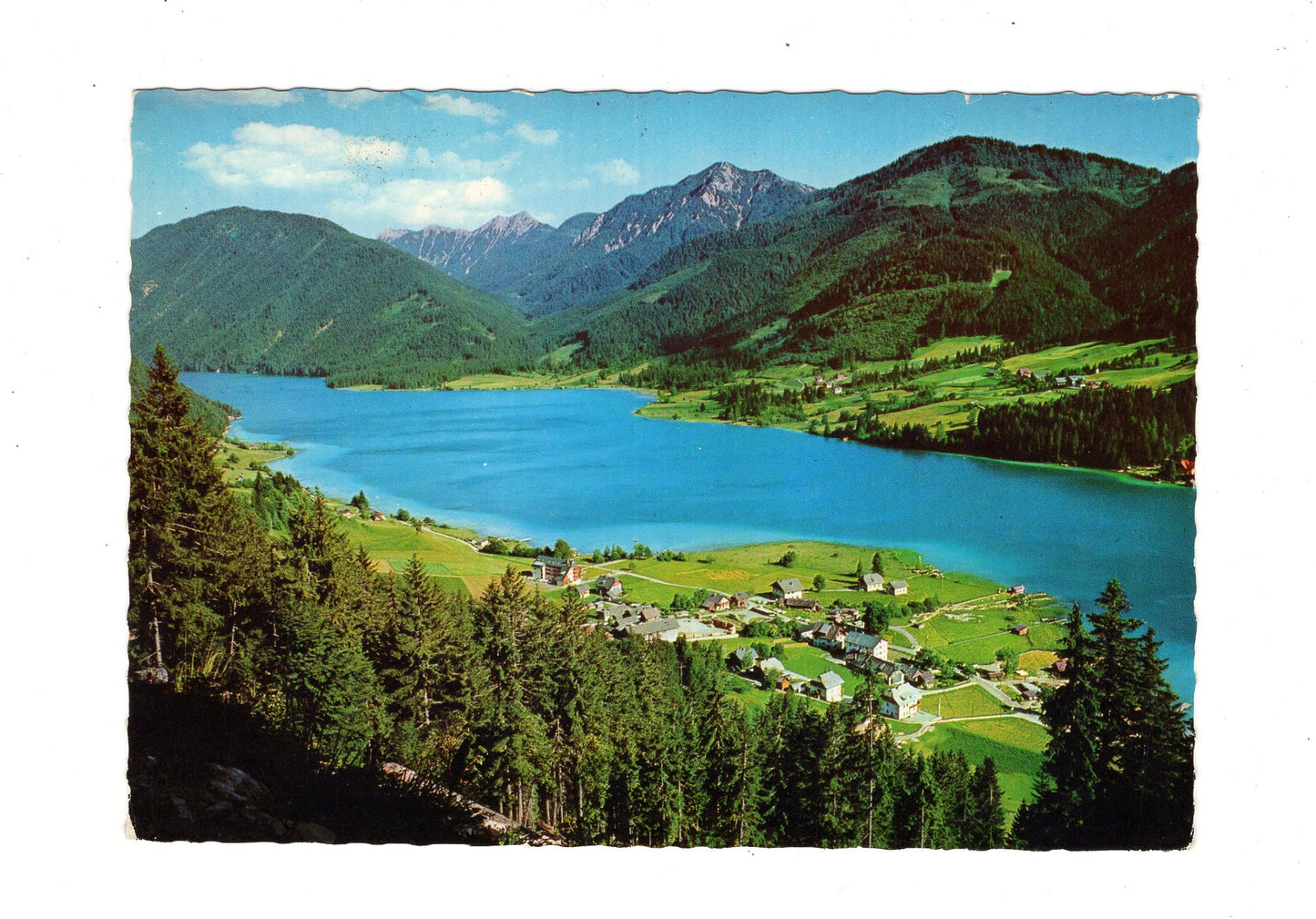 Ansichtskarte Weißensee / Neusach und Naggl / Kärnten / Österreich