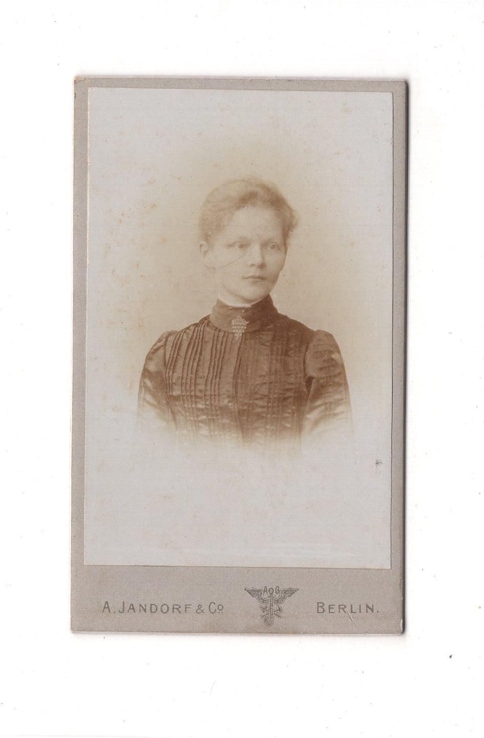 Fotografie Damenportrait mit Widmung - Berlin 1903 / CDV C1-17