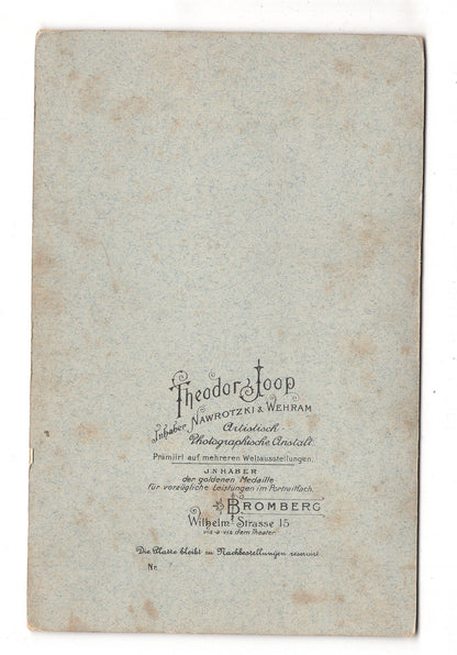 Fotografie Feines Paar - Bromberg Bydgoszcz 1900er / CAB X-28