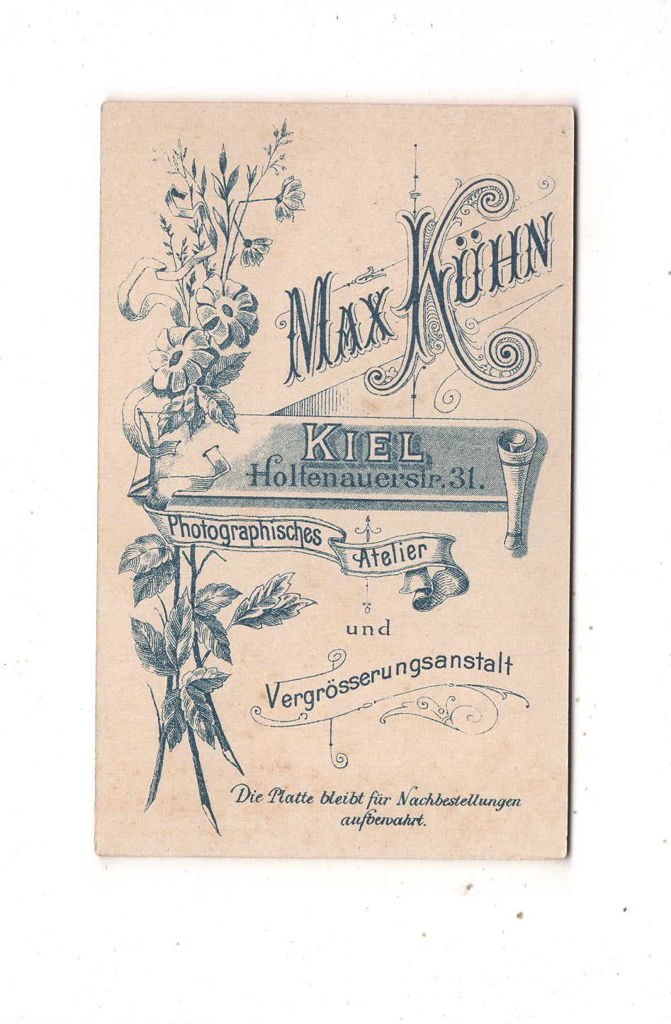 Fotografie Feine Dame - Kiel 1890er