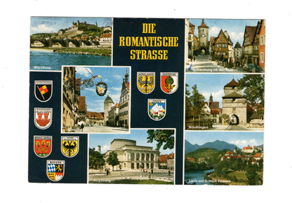 Ansichtskarte Die Romantische Straße / Nördlingen / Dinkelsbühl +++