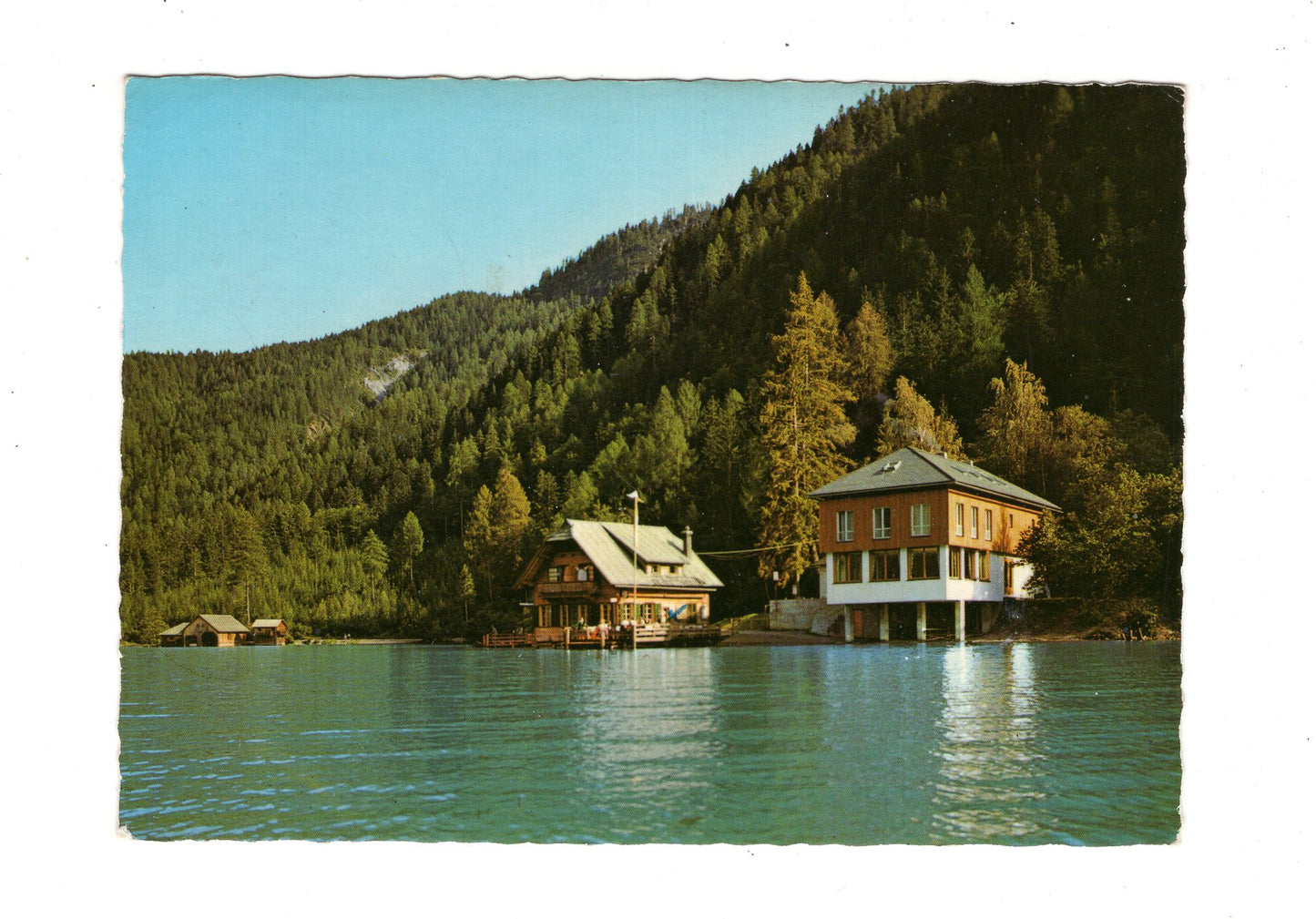 Ansichtskarte Weißensee / Jausenstation Dolomitenblick / Kärnten / Österreich