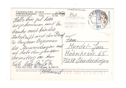 Ansichtskarte Bad Mergentheim / Tauberland-Klinik / J1-61