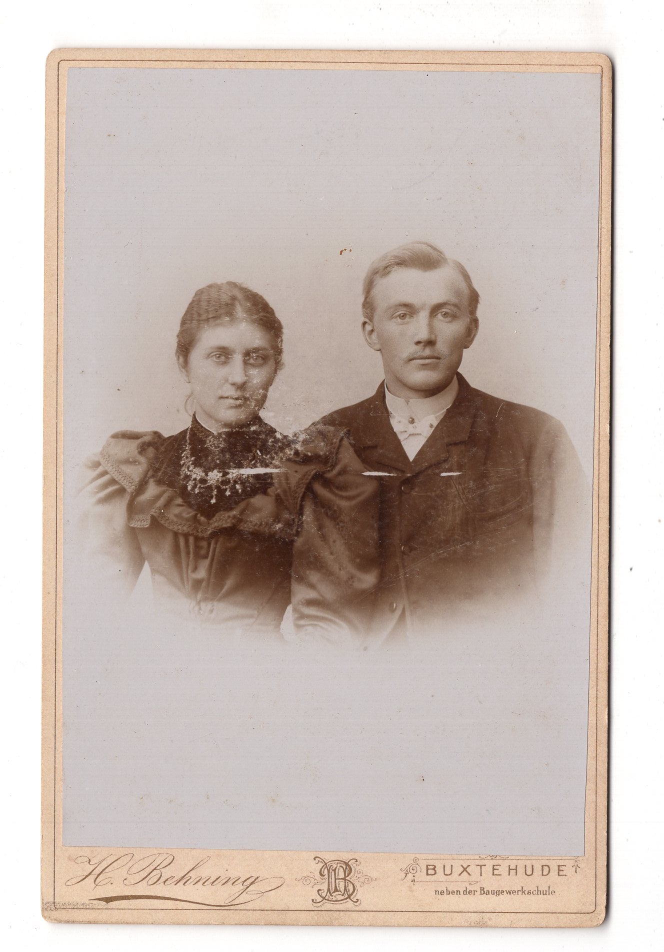 Fotografie Feines Paar - Buxtehude 1890er / CAB X-28