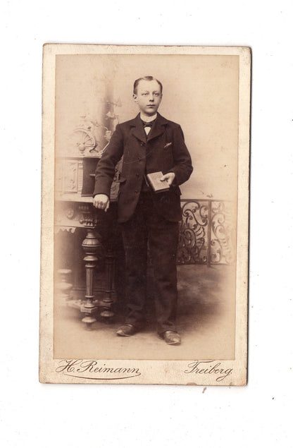 Fotografie Feiner Junge - Freiberg 1880er / CDV N1-03