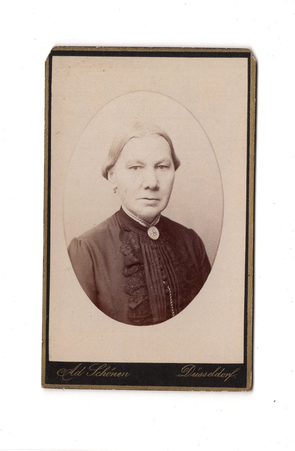 Fotografie Damenportrait - Düsseldorf 1880er / CDV C1-17