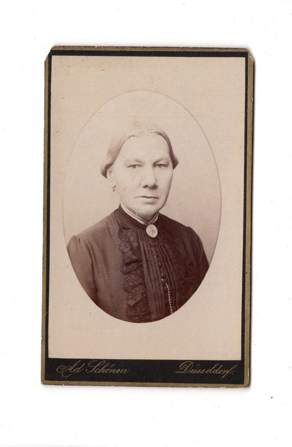 Fotografie Damenportrait - Düsseldorf 1880er / CDV C1-17