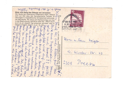 Ansichtskarte Blick vom Ölberg auf Jerusalem / Israel