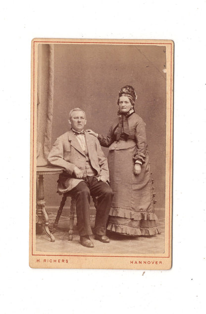 Fotografie Feines Paar - Hannover 1870er / CDV L1-38