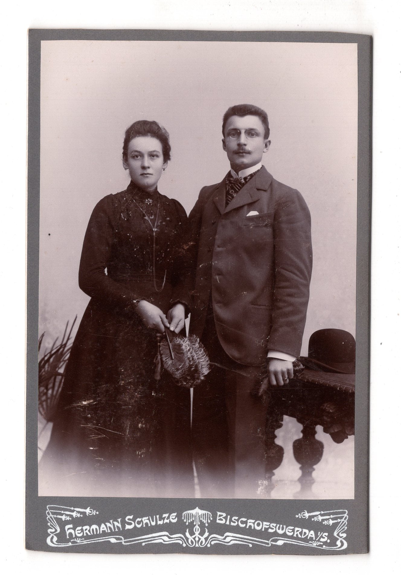 Fotografie Feines Paar - Bischofswerda 1900er / CAB X-28