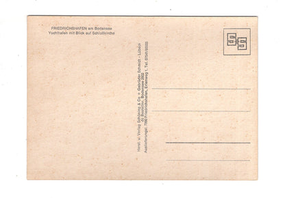 Ansichtskarte Friedrichshafen am Bodensee / Yachthafen - Schlosskirche / K1-53