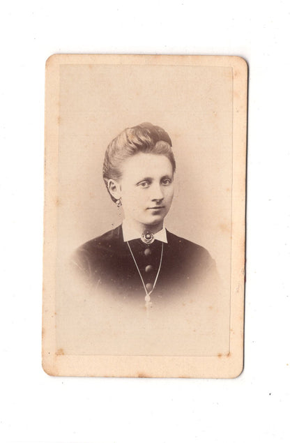 Fotografie Damenportrait - Hildesheim um 1870 / CDV C1-17