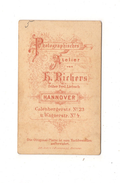 Fotografie Feines Paar - Hannover 1870er / CDV L1-38